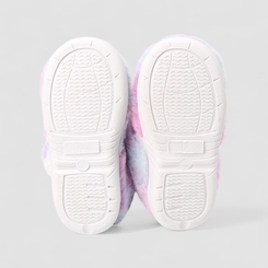 Pantufa Botinha Infantil Stz Pelúcia Rosa & Azul