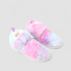 Pantufa Botinha Infantil Stz Pelúcia Rosa & Azul