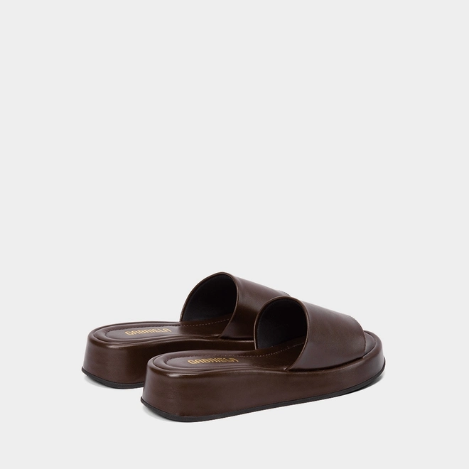 Tamanco Feminino  Flatform Gabriela Marrom