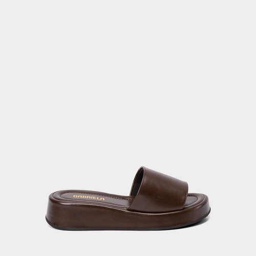 Tamanco Feminino Flatform Gabriela Marrom
