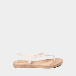 Sandália Feminina Gabriela Texturizada Off White
