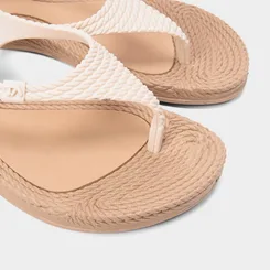 Sandália Feminina Gabriela Texturizada Off White
