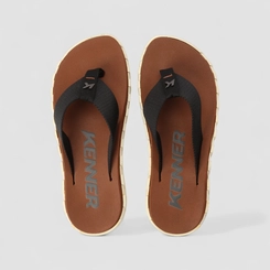 Chinelo Masculino Kenner Original Solado Robusto Marrom