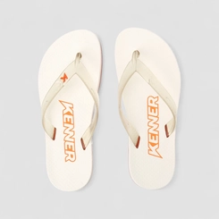 Chinelo Masculino Kenner Original Tira Transparente Branco