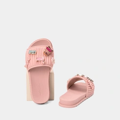 Slide Infantil Molekinha Aplicações Decoradas Rosa