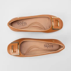 Sapatilha Feminina Softli Enfeite Fivela Caramelo
