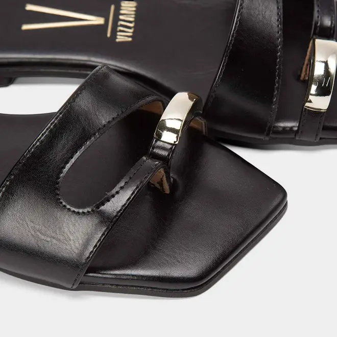 Rasteira Feminina Vizzano Detalhe Bold Preto
