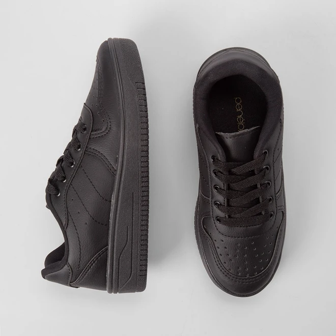 Tênis Casual Feminino Penélope Pespontos Preto