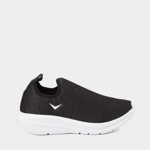 Tênis Esportivo Masculino Vertus Knit Preto & Branco