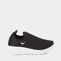 Tênis Esportivo Masculino Vertus Knit Preto & Branco
