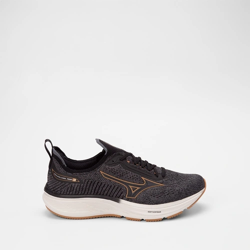 ミズノ Tênis Mizuno Cool Ride Esportivo Masculino Knit Preto