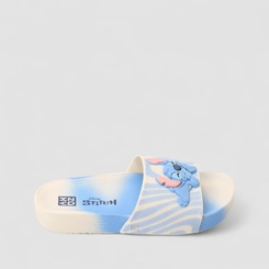 Slide Infantil Zaxy Stitch Azul & Off White