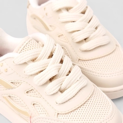 Tênis Infantil Molekinha Detalhe Metalizado Off White