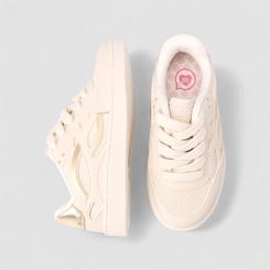 Tênis Infantil Molekinha Detalhe Metalizado Off White