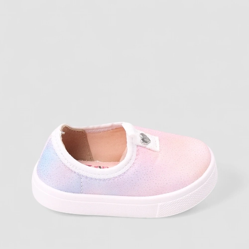 Slip On Infantil Molekinha Calce Fácil Glitter Rosa