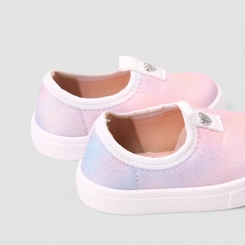 Slip On Infantil Molekinha Calce Fácil Glitter Rosa