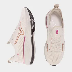 Tênis Esportivo Feminino Mizuno Cool Ride 3 Off White