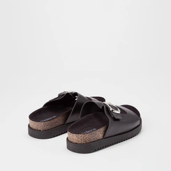 Tamanco Feminino Moleca Enfeite Fivela & Pedraria Preto