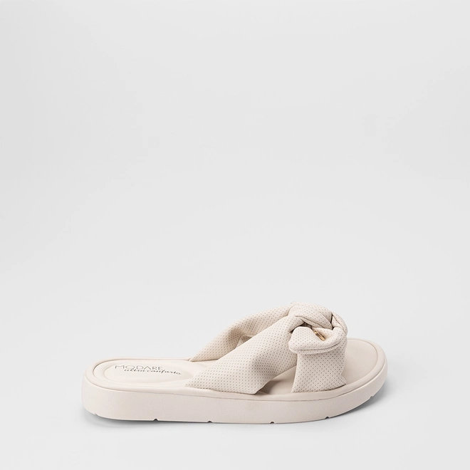 Tamanco Feminino Modare Ultraconforto Laço Off White