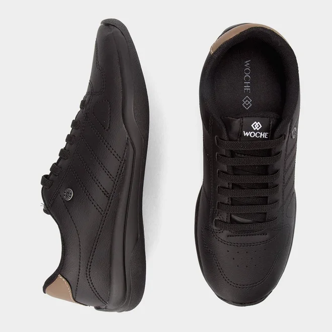 Tênis Casual Masculino Woche Preto