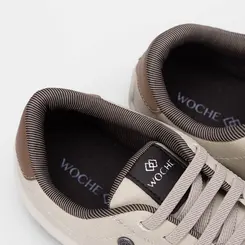 Tênis Casual Masculino Woche Bege