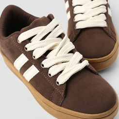 Tênis Casual Feminino Vertus Camurça Marrom