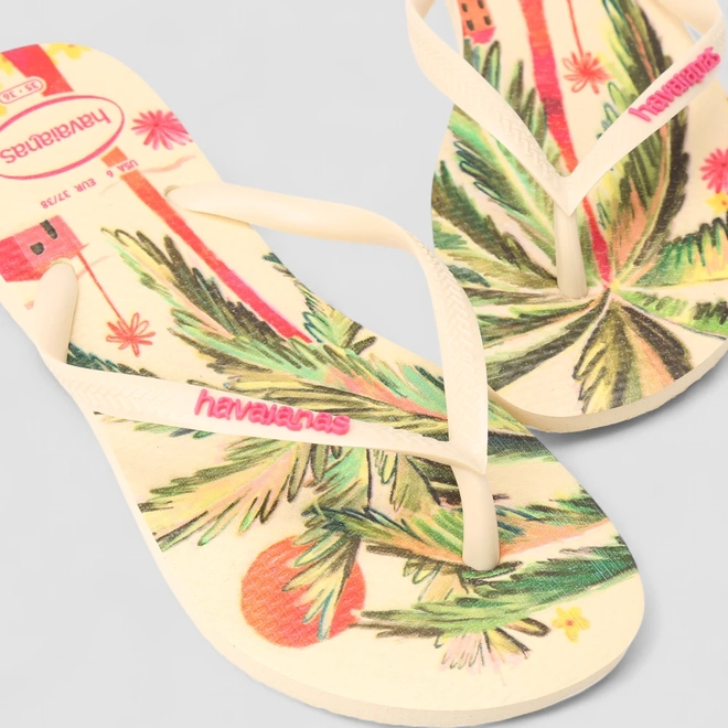 Chinelo Feminino Havaianas Tropical Original Off White