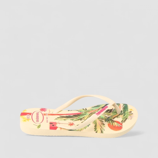 Chinelo Feminino Havaianas Tropical Original Off White