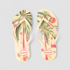 Chinelo Feminino Havaianas Tropical Original Off White