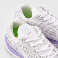 Tênis Esportivo Feminino Vertus Running Branco & Roxo