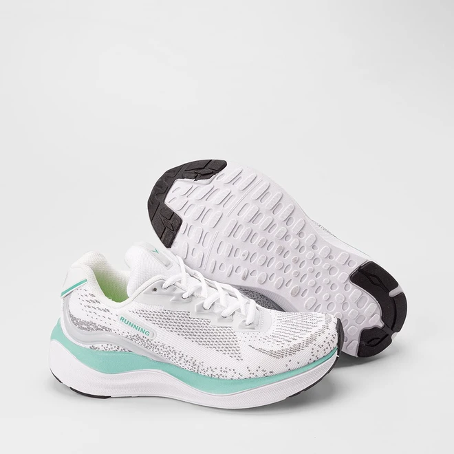 Tênis Esportivo Feminino Vertus Running Branco & Azul