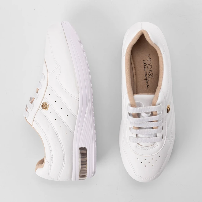 Tênis Casual Feminino Modare Ultraconforto Branco
