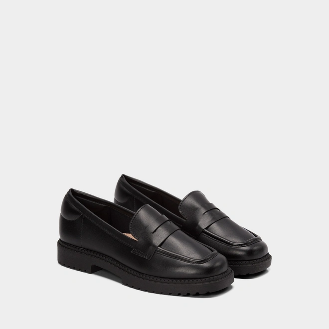 Mocassim Loafer Feminina Moleca Preto