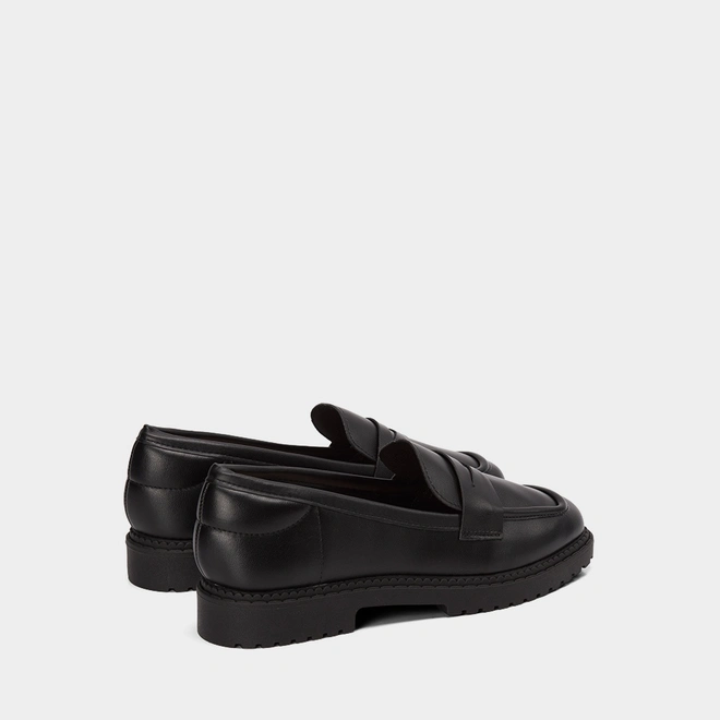 Mocassim Loafer Feminina Moleca Preto
