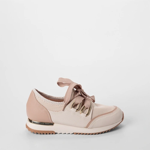 Tênis Casual Feminino Modare Ultraconforto Detalhe Metalizado Off White