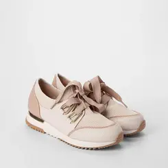 Tênis Casual Feminino Modare Ultraconforto Detalhe Metalizado Off White