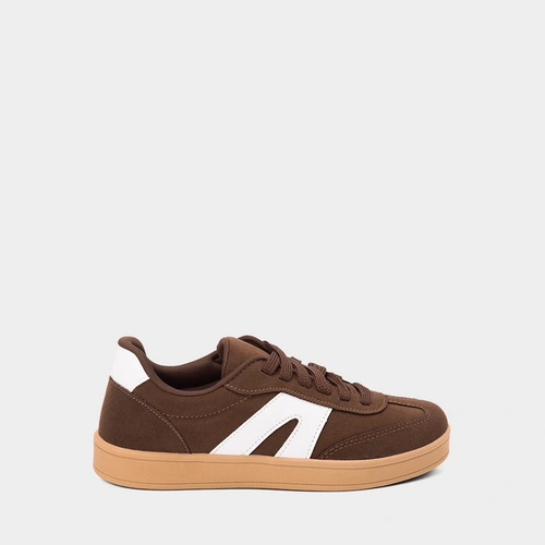 Vista 2 Tênis Casual Feminino Gabriela Camurça Marrom Marrom