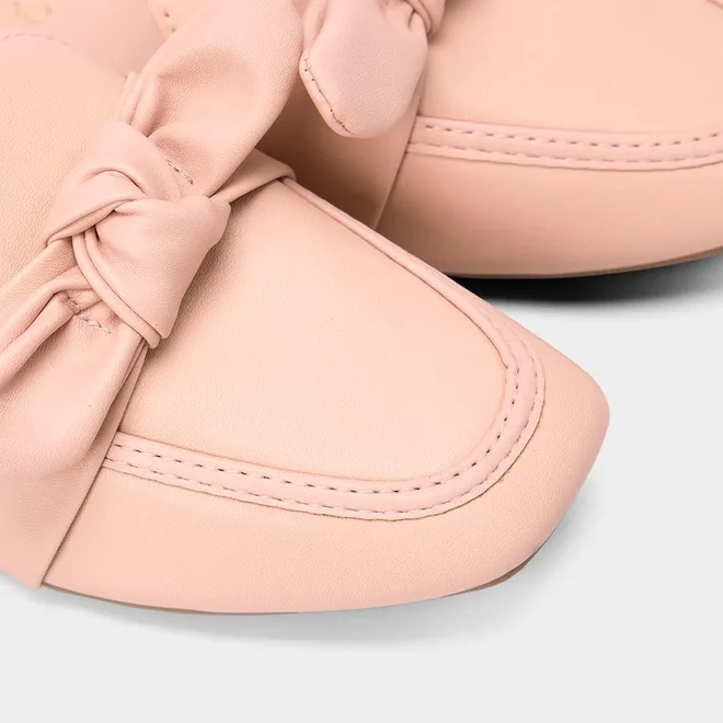 Mule Feminino Penélope Detalhe Laço Rosa Claro