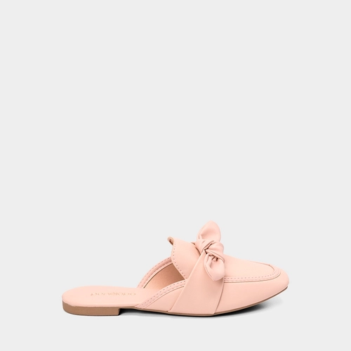 Mule Feminino Penélope Detalhe Laço Rosa Claro