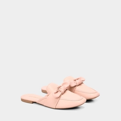 Mule Feminino Penélope Detalhe Laço Rosa Claro
