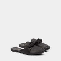 Mule Feminino Penélope Detalhe Laço Preto