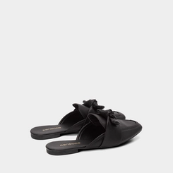 Mule Feminino Penélope Detalhe Laço Preto
