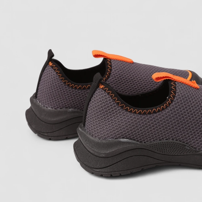 Slip On Infantil Vertus Calce Fácil Chumbo & Laranja