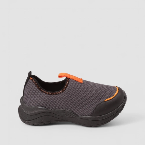 Slip On Infantil Vertus Calce Fácil Chumbo & Laranja
