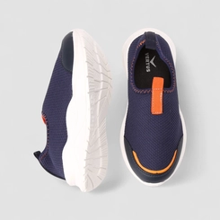 Slip On Infantil Vertus Calce Fácil Marinho & Laranja