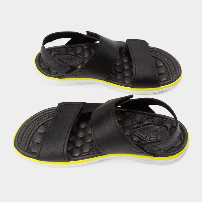 Sandália Infantil Pegada Original Tiras Contato Preto