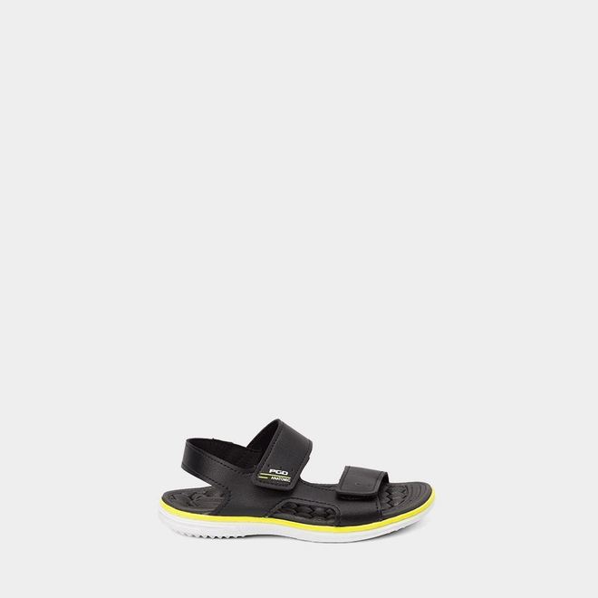 Sandália Infantil Pegada Original Tiras Contato Preto