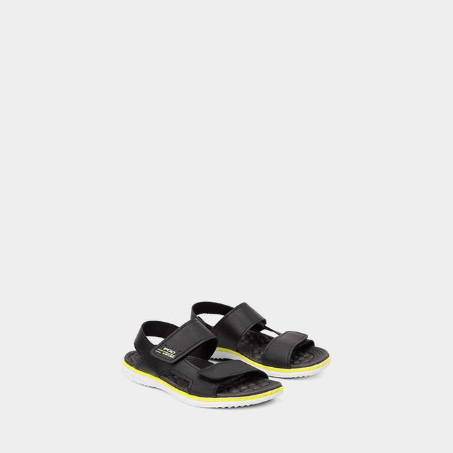 Sandália Infantil Pegada Original Tiras Contato Preto