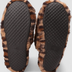 Pantufa Feminina STZ Pelúcia Estampa Onça Multicolor