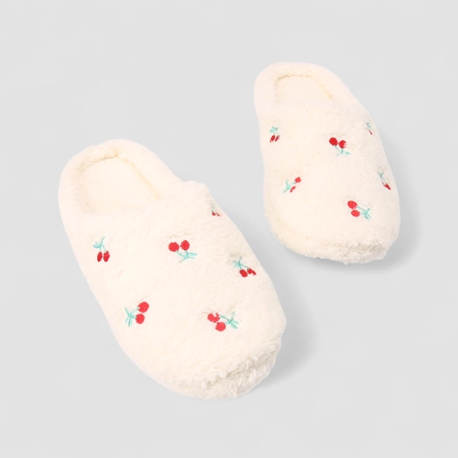 Pantufa Feminina STZ Cereja Off White